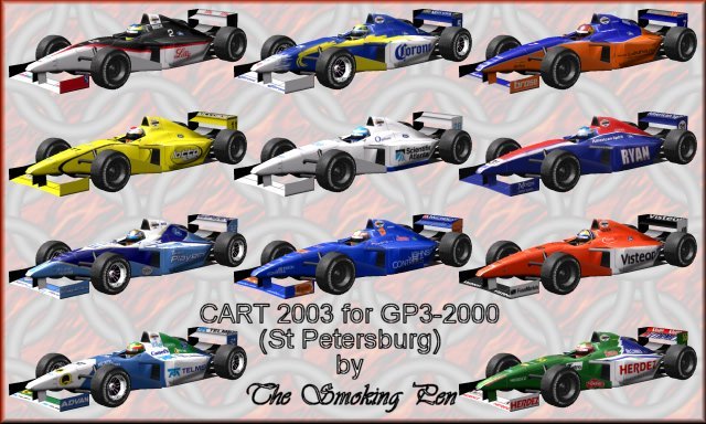 CART Season 2003 St Petersburg Race Set, alternate cars for GP3-2000