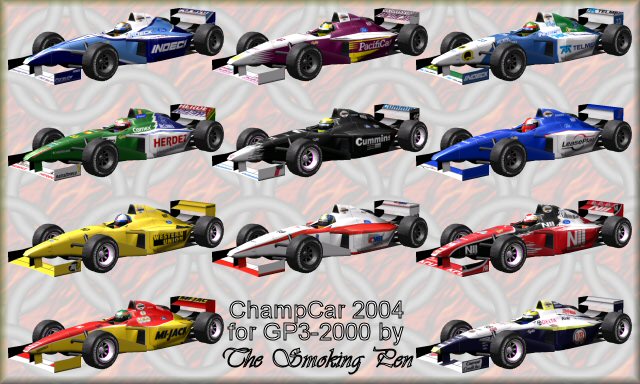 CART Season 2004 Long Beach Race Set, alternate cars for GP3-2000